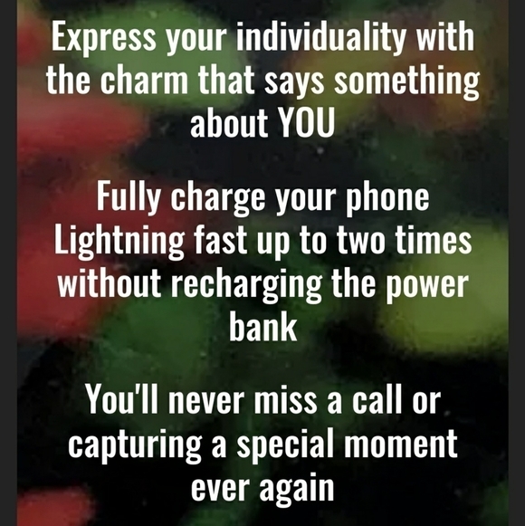 Power Bank With Mary Jane Charm iPhone Android Cell Tablet - Picture 10 of 17